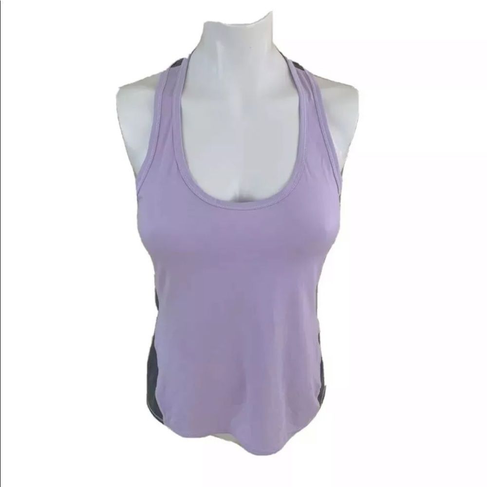 Athleta Womens Tank Top Purple Gray Heathered Xs